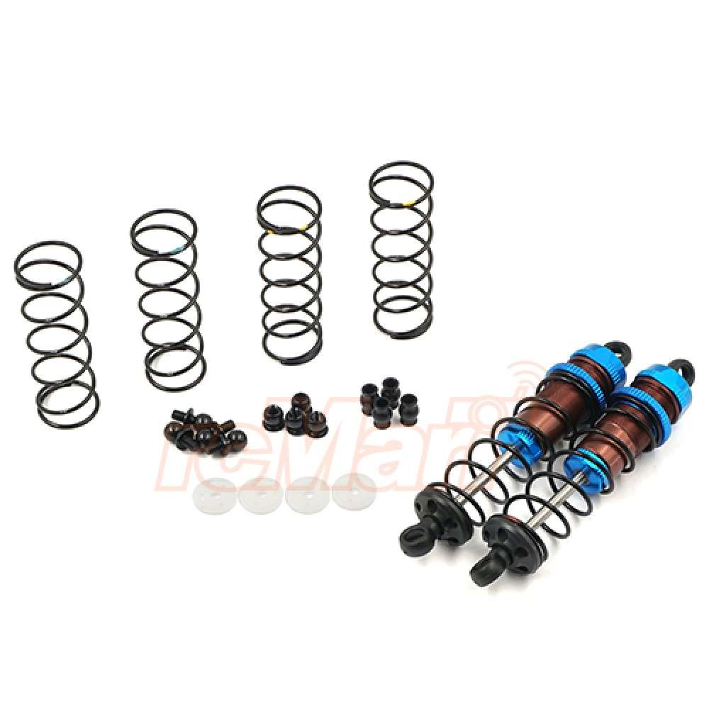 BBG-0080BU Yeah Racing Aluminium Big Bore Go Rear 80mm Oil Shocks Tamiya TT-02B