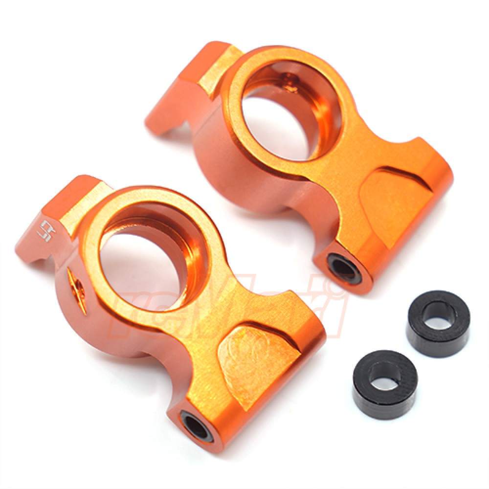 Powerhobby Aluminum Rear Pivot Block Orange - Compatible With HPI RS4 Sport3 RC Car