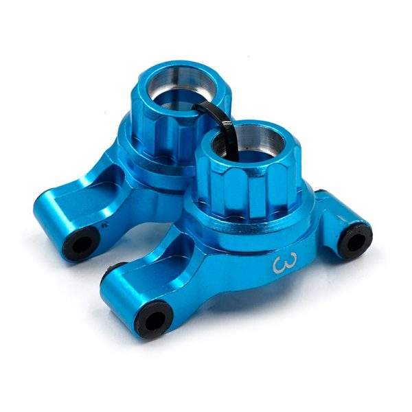 TT02-007-3BU Yeah Racing Aluminium Rear Hub Carrier 3 Degrees Tamiya TT-02
