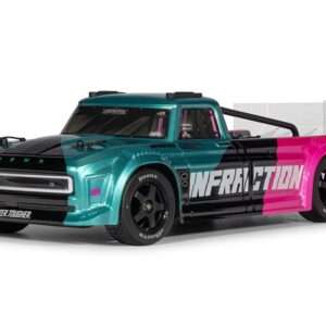 C-ARA4315V4T3 Arrma 1/8 INFRACTION 223S DSC 4X4 RTR Street Bash, Teal/Pink