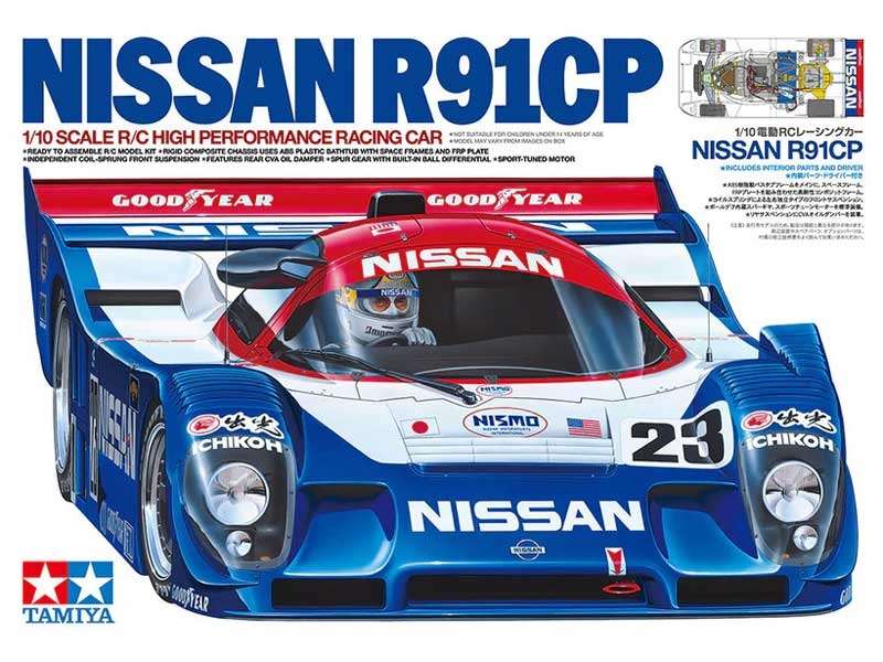 47531 Tamiya Nissan R91CP Assembly Kit (Group-C)